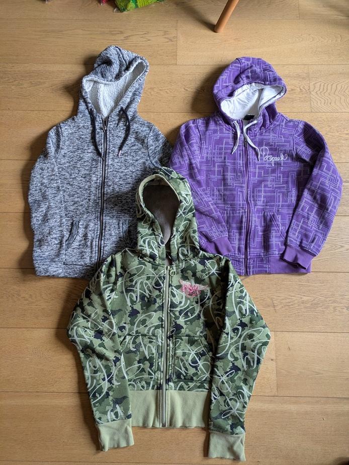 Sweats zippé fille - taille 158 (13 ans), Kinderen en Baby's, Kinderkleding | Maat 158, Ophalen, Gebruikt, Meisje