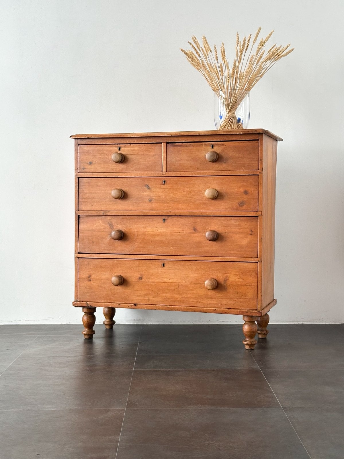 Commode antique anglaise en pin, Ophalen, Zo goed als nieuw, Grenenhout