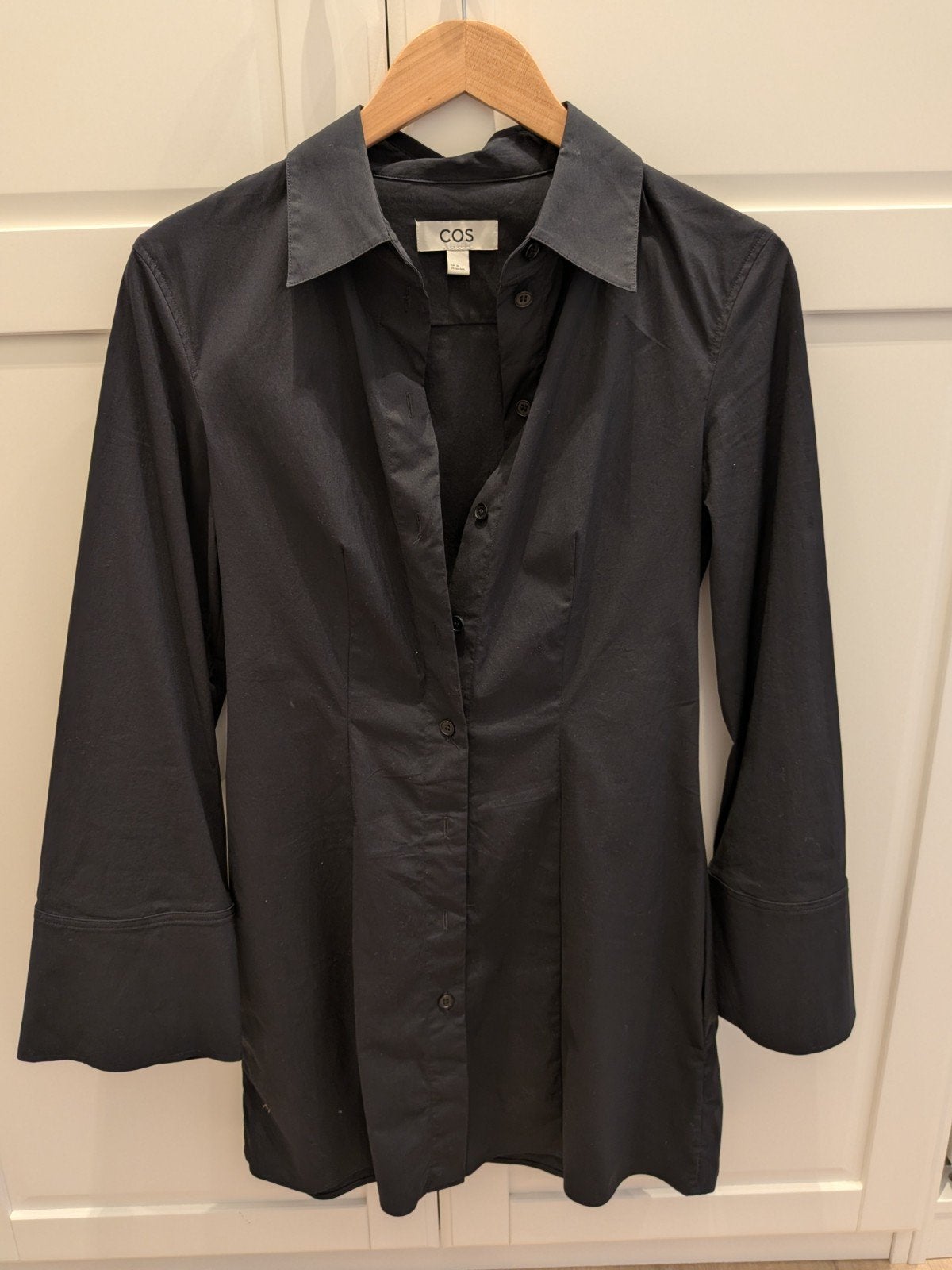 Jurk COS, Ophalen, Maat 36 (S), Zwart