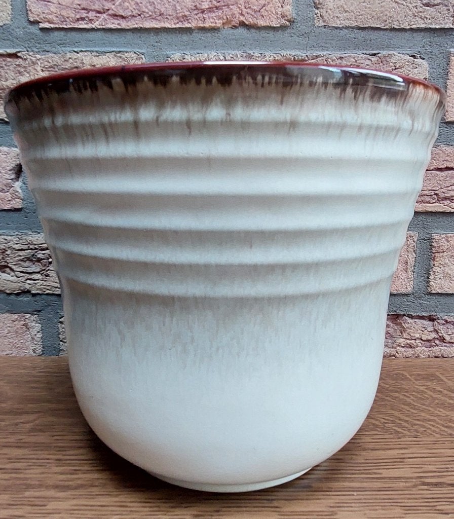 Pot de fleurs - En excellent état - Motif flammé, Moins de 25 cm, Comme neuf, Enlèvement, Moins de 40 cm