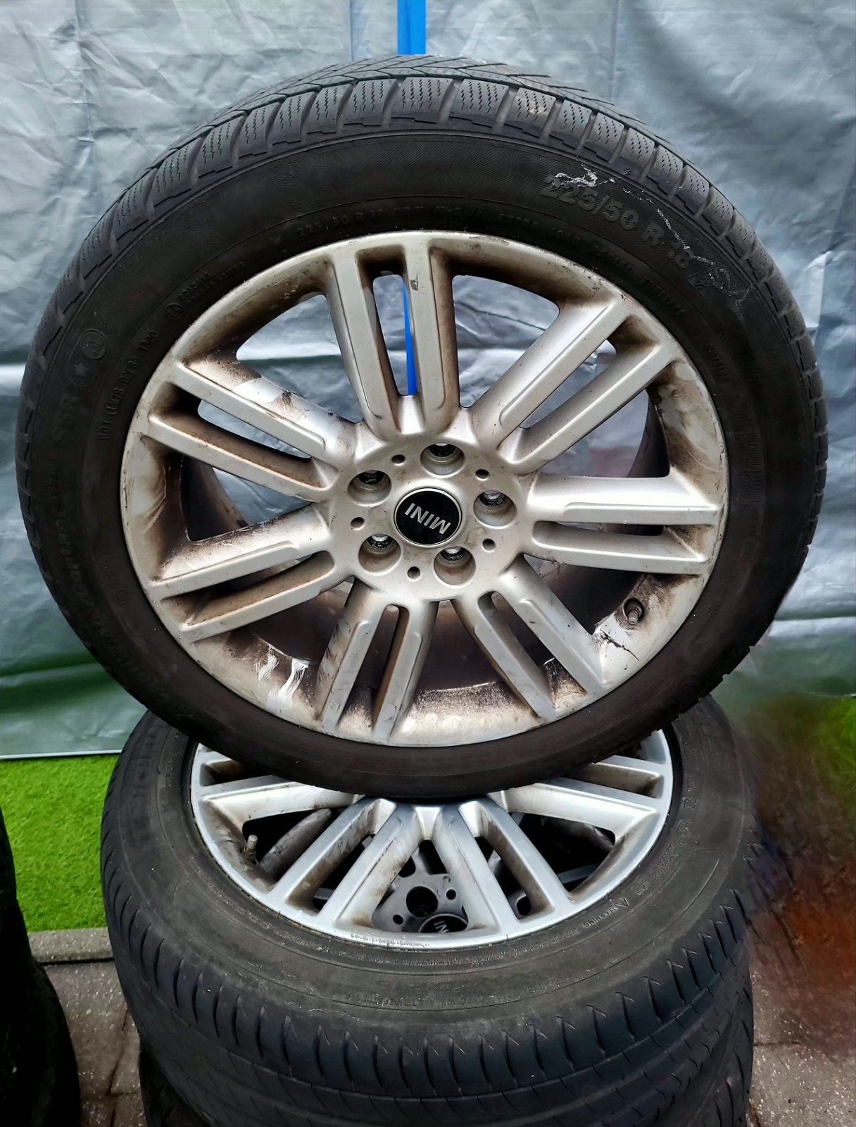 Mini Countryman S : jantes en aluminium+pneus d'hiver et d'é, Enlèvement, 18 pouces, Pneu(s)