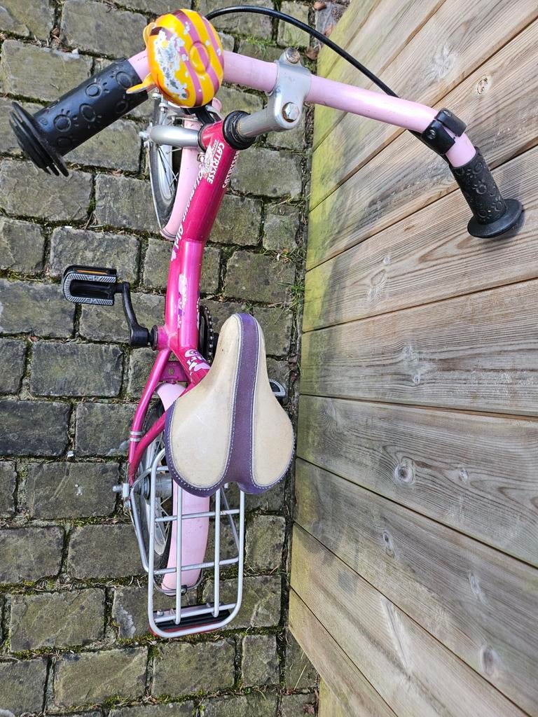 Kleuter fiets roze meisje glamour, Ophalen