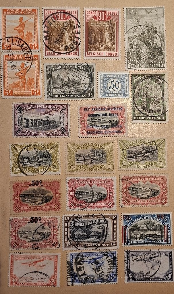 Timbres rares Belgique Congo Belge 10, Envoi