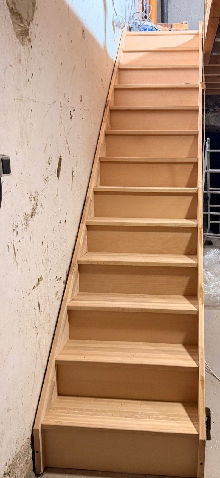 escalier en hêtre 3m70cm/0,80, Bricolage & Construction, Enlèvement ou Envoi, Escalier