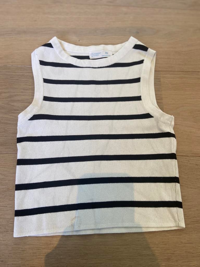 Gestreept topje, Kleding | Dames, Wit, Ophalen of Verzenden, Zo goed als nieuw, Zonder mouw