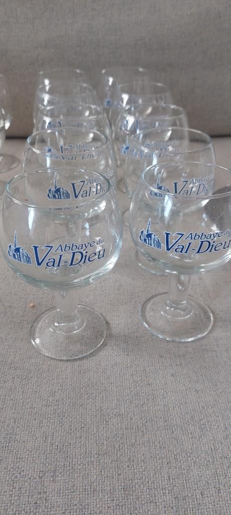10 verres galopin val dieu grand pied, Collections, Enlèvement ou Envoi