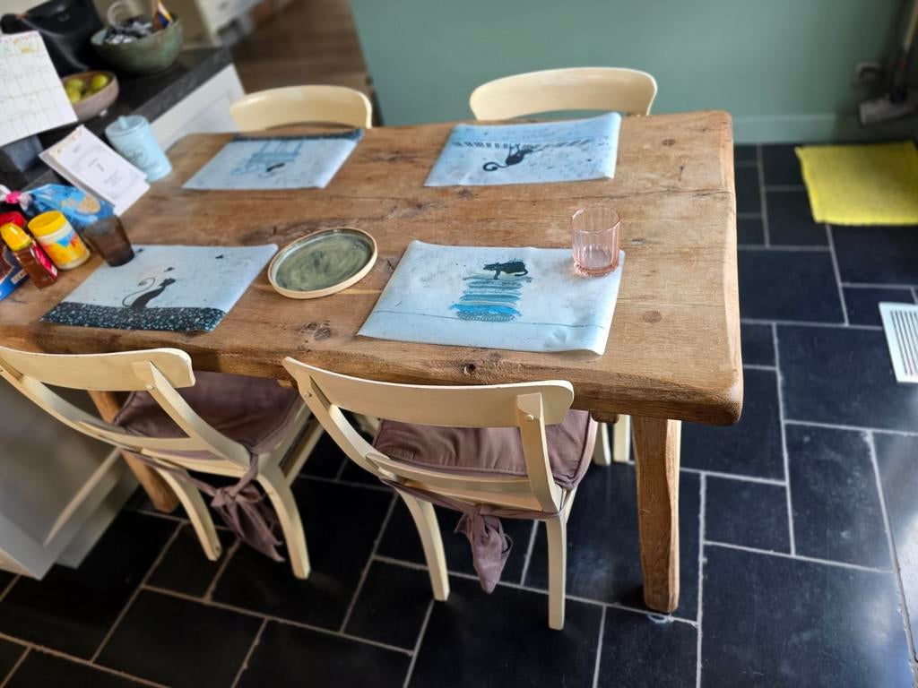table de ferme, Enlèvement, Utilisé, Landelijk, 4 à 6 chaises