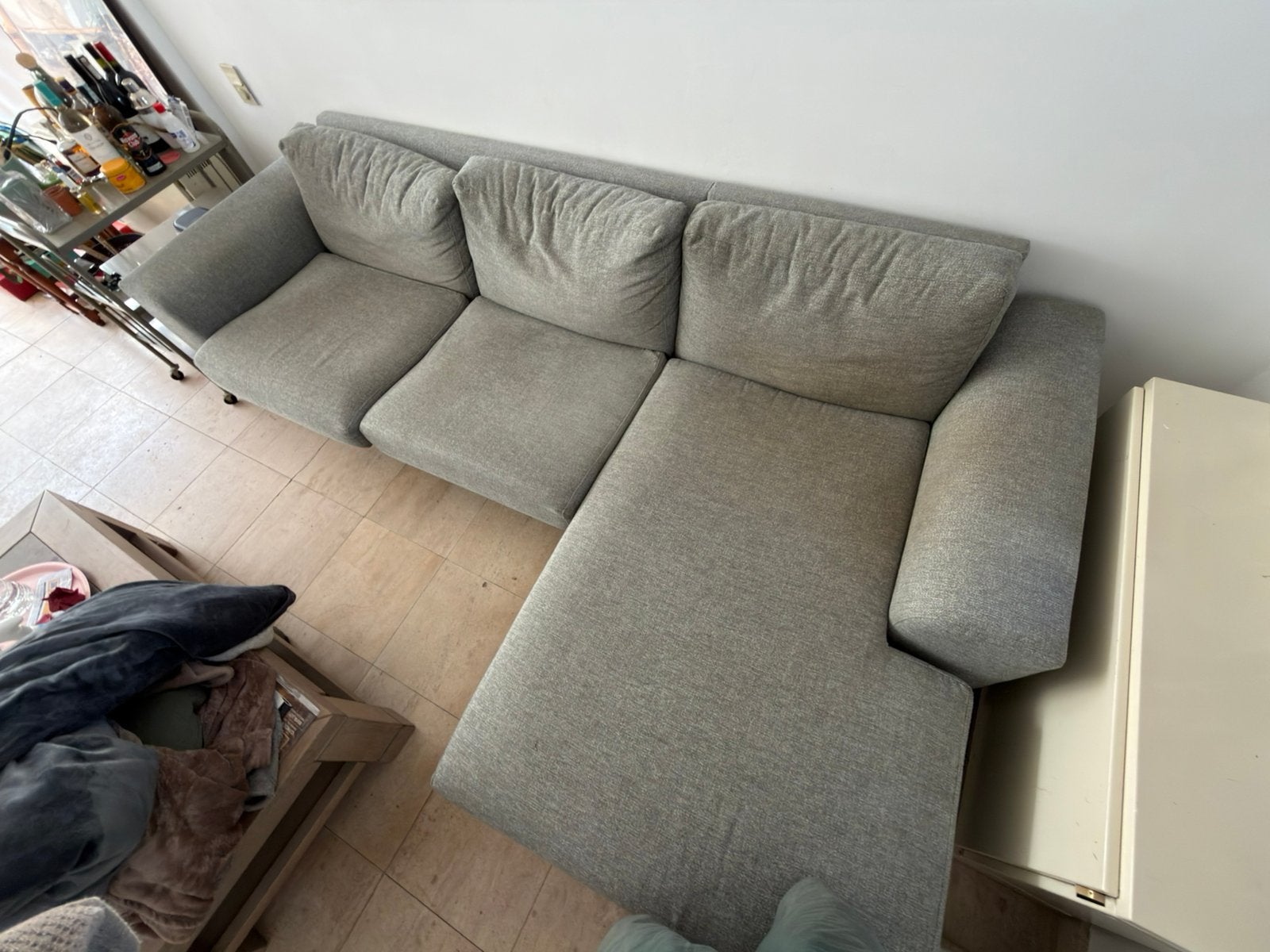 Gratis - zetel op te halen, Maison & Meubles, Canapés | Coins salons complets, Enlèvement, Utilisé, Synthétique