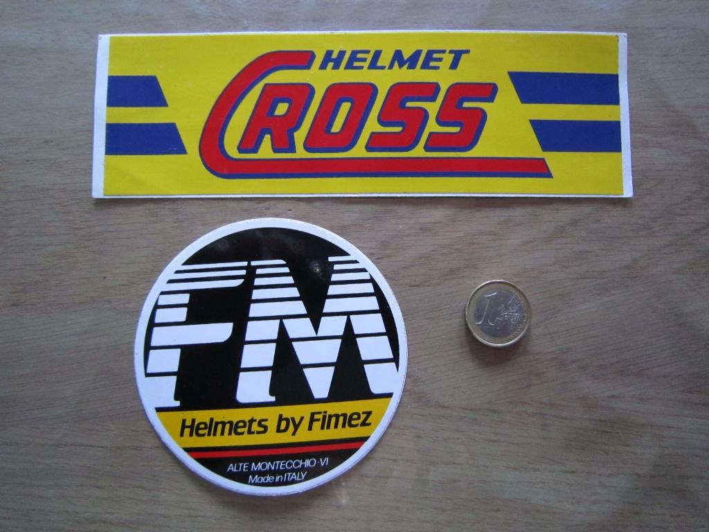 Retro/vintage sticker - Moto helmen Diverse, Ophalen of Verzenden, Zo goed als nieuw, Auto of Motor
