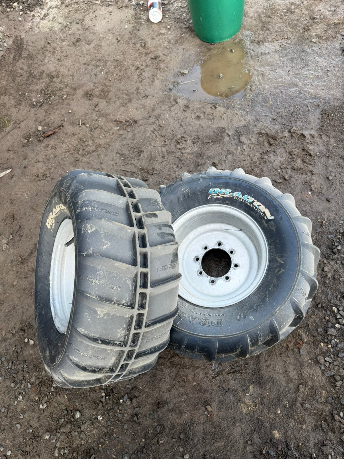 Jantes et pneus sable arriere quad multi entrax, Motos