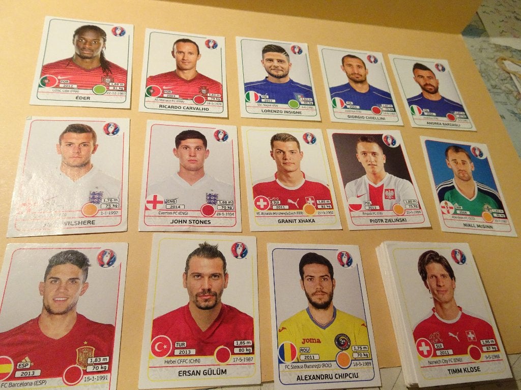 47 Images Panini - Football Euro 2016 FRANCE, Enlèvement ou Envoi, Comme neuf, Plusieurs autocollants