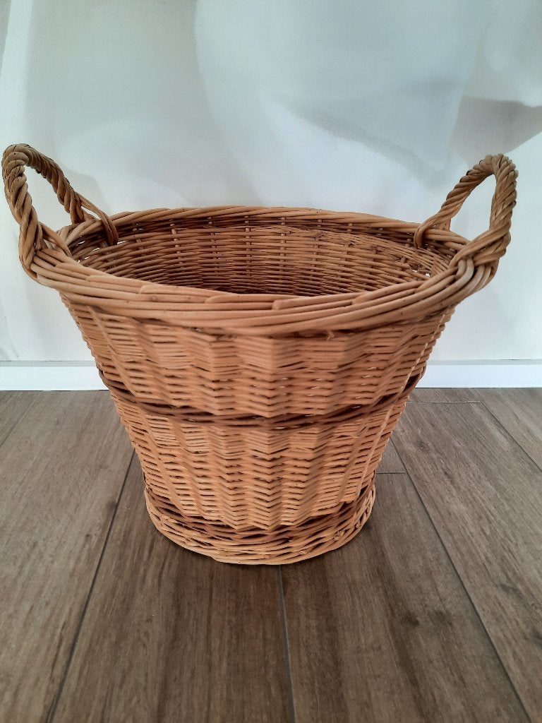 Rieten mand, Met handvatten, Mand, Rond, Ophalen of Verzenden