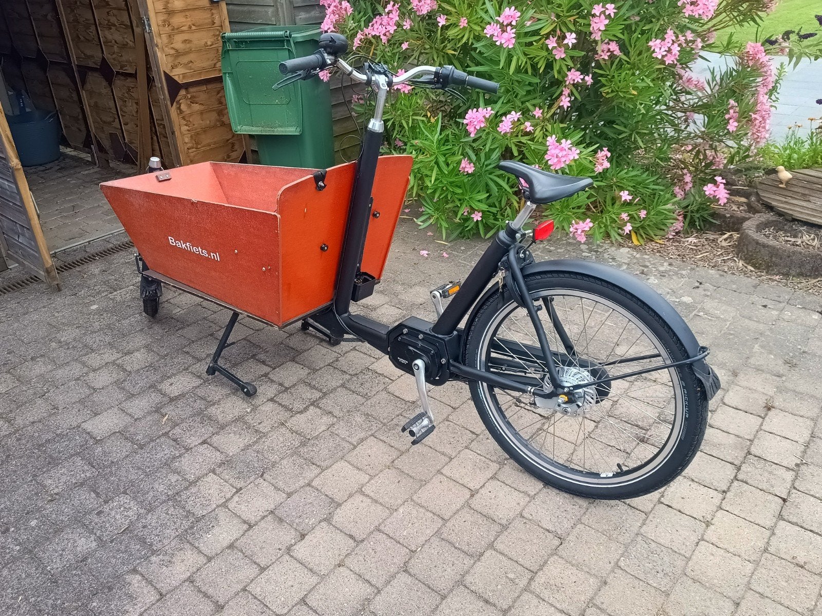 Bakfiets met trapondersteuning, Enlèvement