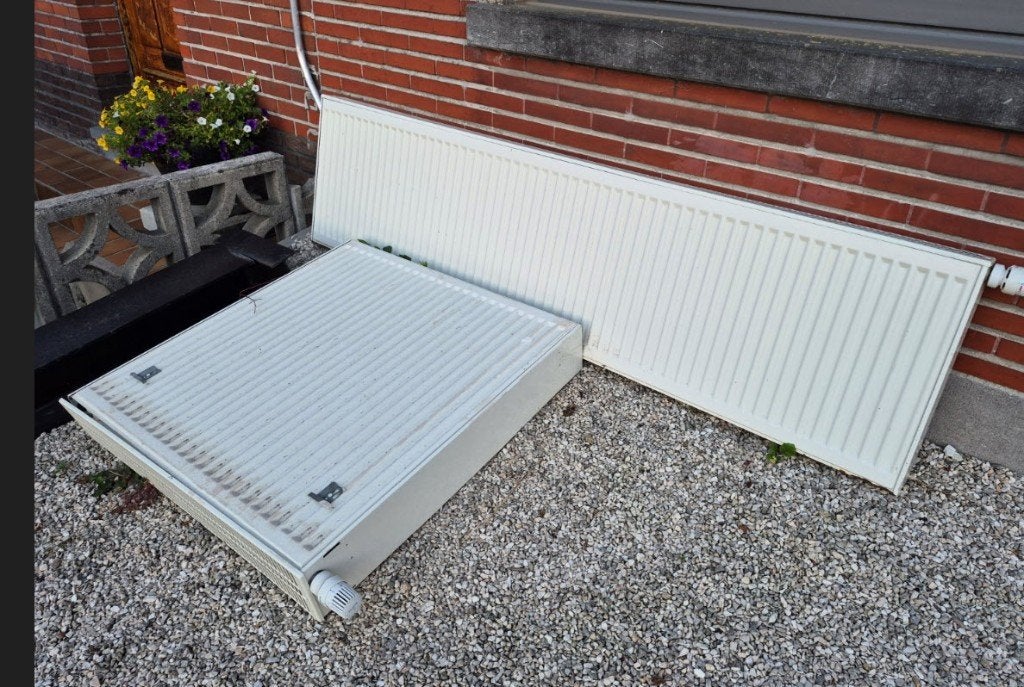 2 radiatoren buderus, Doe-het-zelf en Bouw, Ophalen, Gebruikt, IJzer