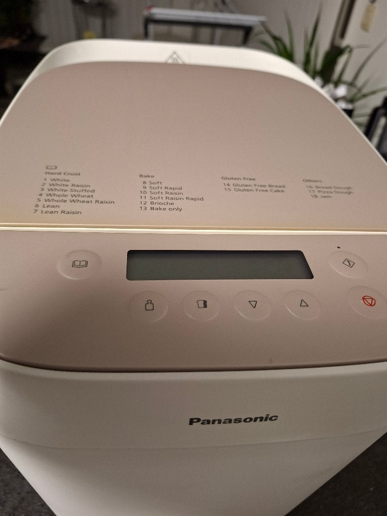 Panasonic broodbakmachine, Meer dan 10 programma's, Zo goed als nieuw, 400 tot 800 gram deeg, Ophalen
