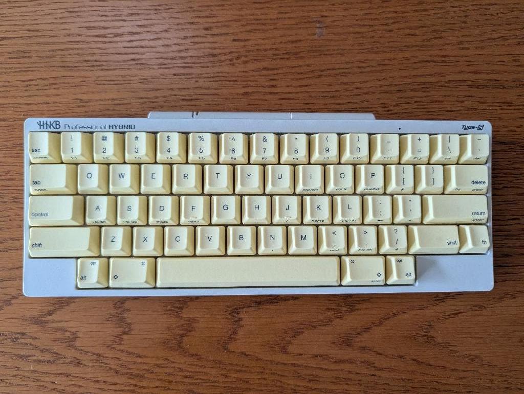 HHKB Professional Hybrid Type-S White + Dandelion keycaps, Computers en Software, Toetsenborden, Ophalen of Verzenden, Overige indelingen