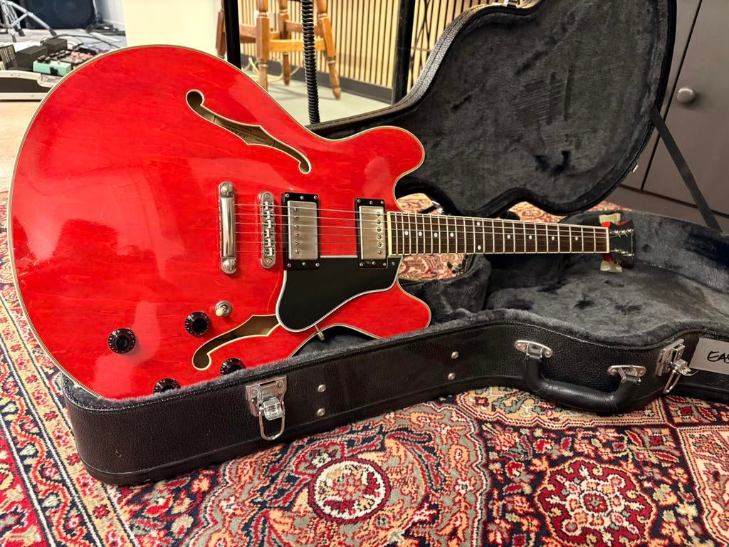 Eastman T386 relic mét Gibson 57 classic humbuckers, Musique & Instruments, Instruments à corde | Guitares | Électriques, Utilisé