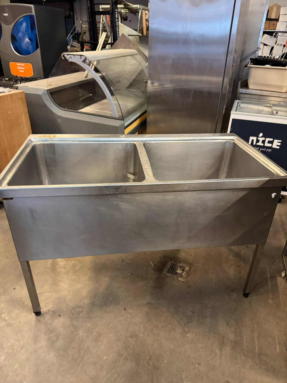 Horeca inox spoelbak, Bricolage & Construction, Sanitaire, Inox, Enlèvement ou Envoi