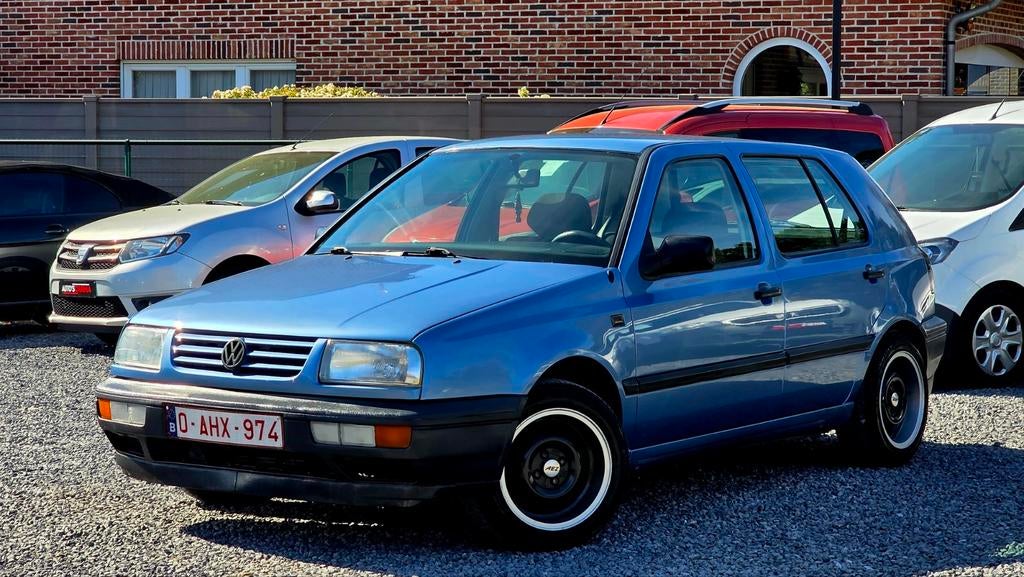 VW Golf 1.4i Benzine 5Deurs OLDtimer Nieuwstaat, Auto's, Voorwielaandrijving, Stof, Zwart, Blauw