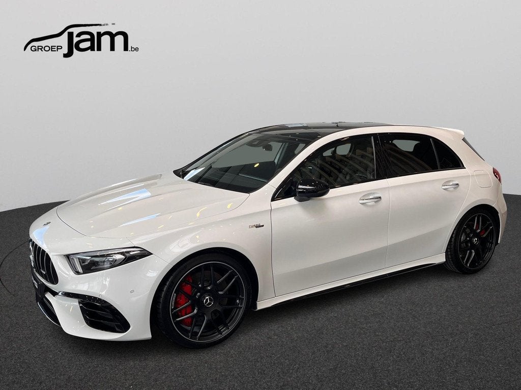 Mercedes-Benz A-Klasse 45 S 4MATIC+ Pano/Perf pack, Automaat, Stof, Gebruikt, 4 cilinders