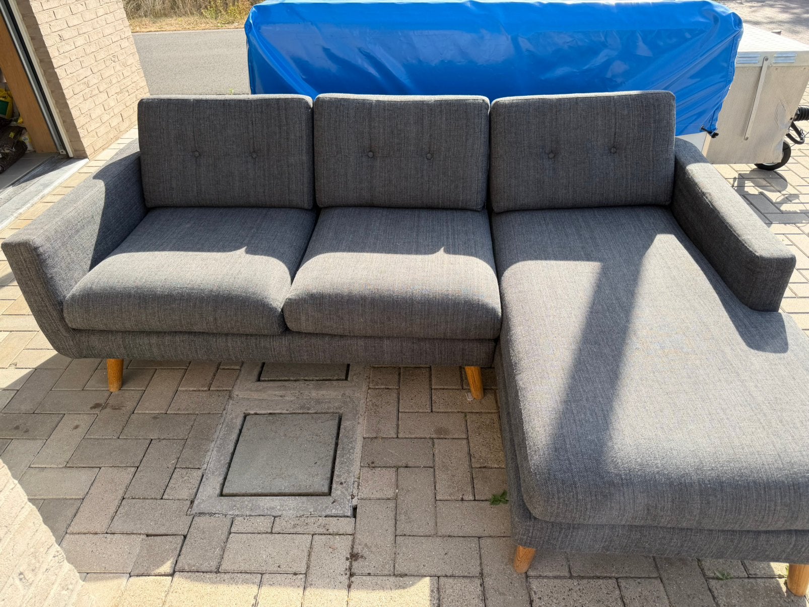 Hoekzetel lounge rechts. Sofacompany., Ophalen, Gebruikt, Stof, Scandinavisch