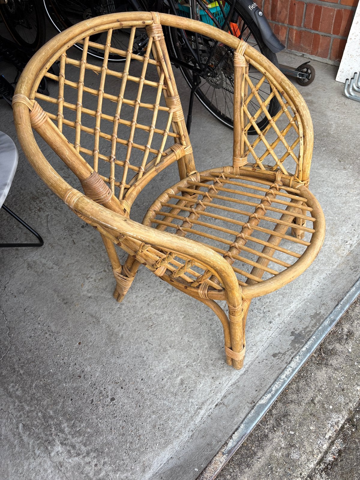 Rotan stoel, Tuin en Terras, Ophalen of Verzenden, Zo goed als nieuw, Rotan