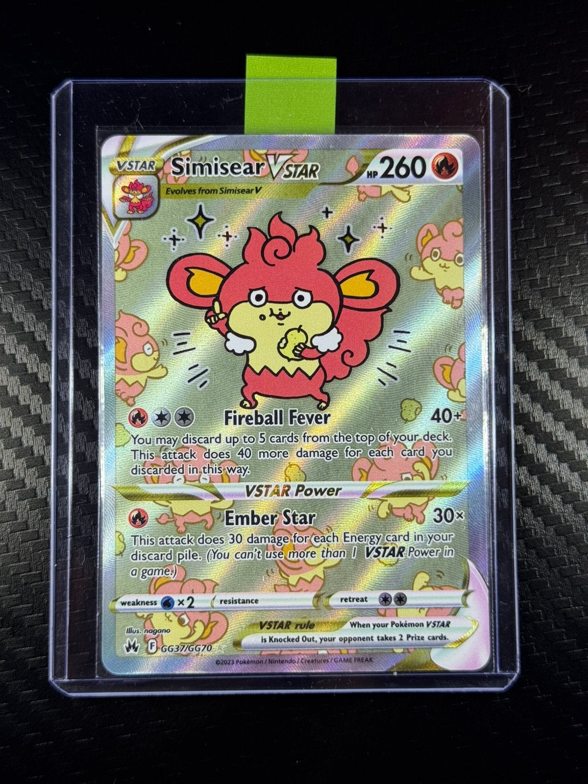 Simisear VSTAR | Ultra Rare | Holo | | #GG37/GG70, Verzenden, Zo goed als nieuw, Losse kaart
