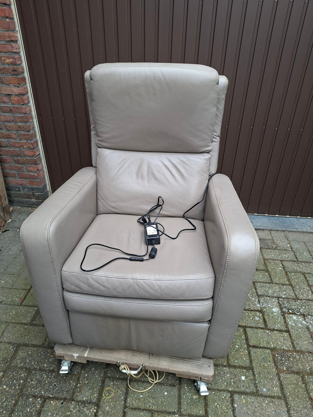 elektrische relax leder, Ophalen, Gebruikt, Leer