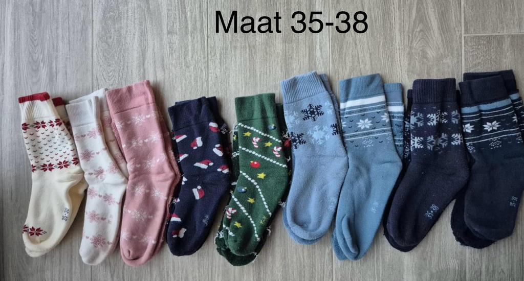 13 paar wintersokken, Kleding | Dames, Sokken en Kousen, Sokken en Kniesokken, Maat 35 t/m 38, Ophalen of Verzenden