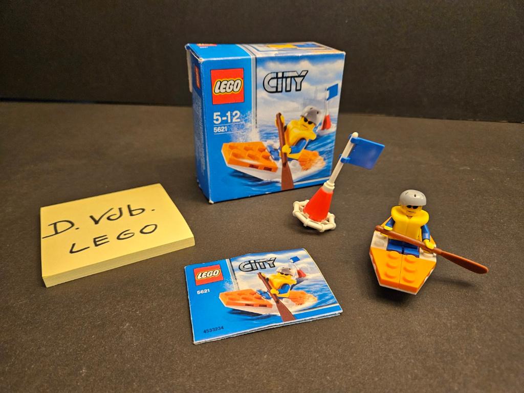 LEGO City 5621 Coast Guard Kayak MET DOOS, Kinderen en Baby's, City, Lego, Ophalen of Verzenden, Zo goed als nieuw