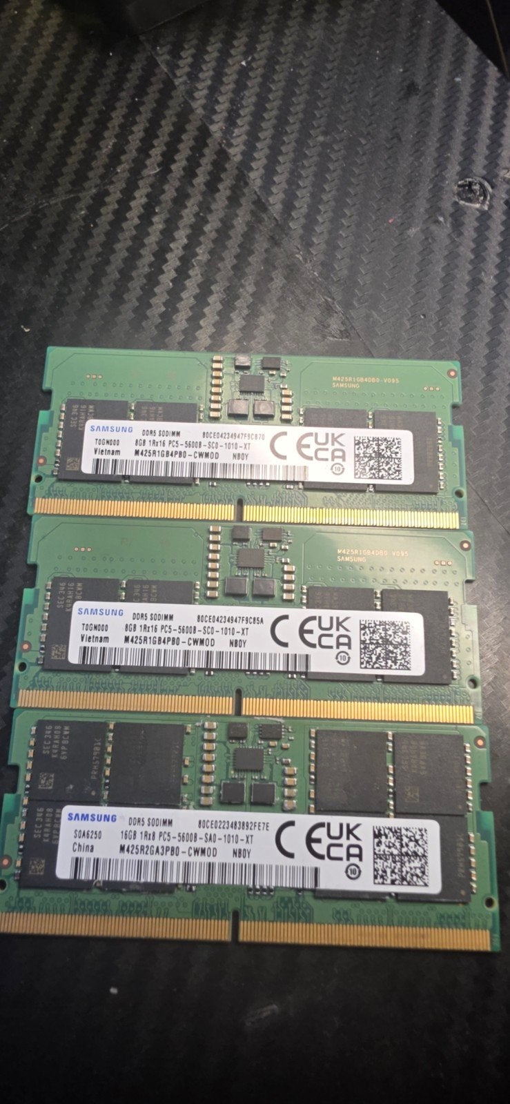 Sodimm (laptop) Ddr5 2x 8 en 16 gb, Computers en Software, RAM geheugen, Ophalen of Verzenden, DDR5, 8 GB