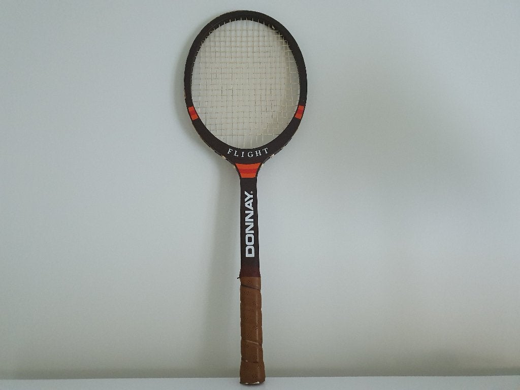 Vintage houten Donnay Flight tennisracket, Ophalen, Gebruikt, Racket, Overige merken