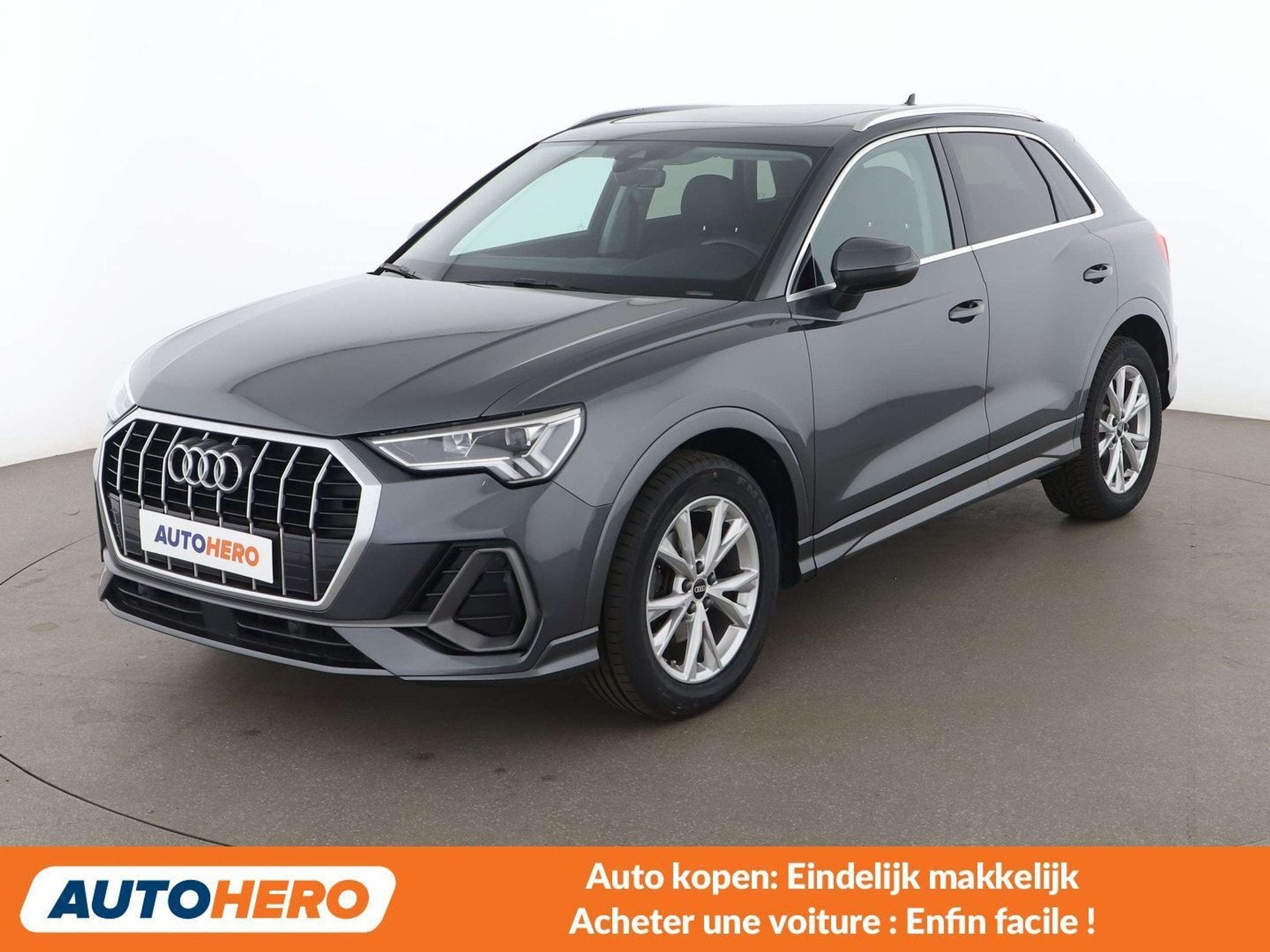 Audi Q3 35 TDI S line (année de construction 2020), Autos, Audi, Argent ou Gris, Noir, 5 portes, Automatique