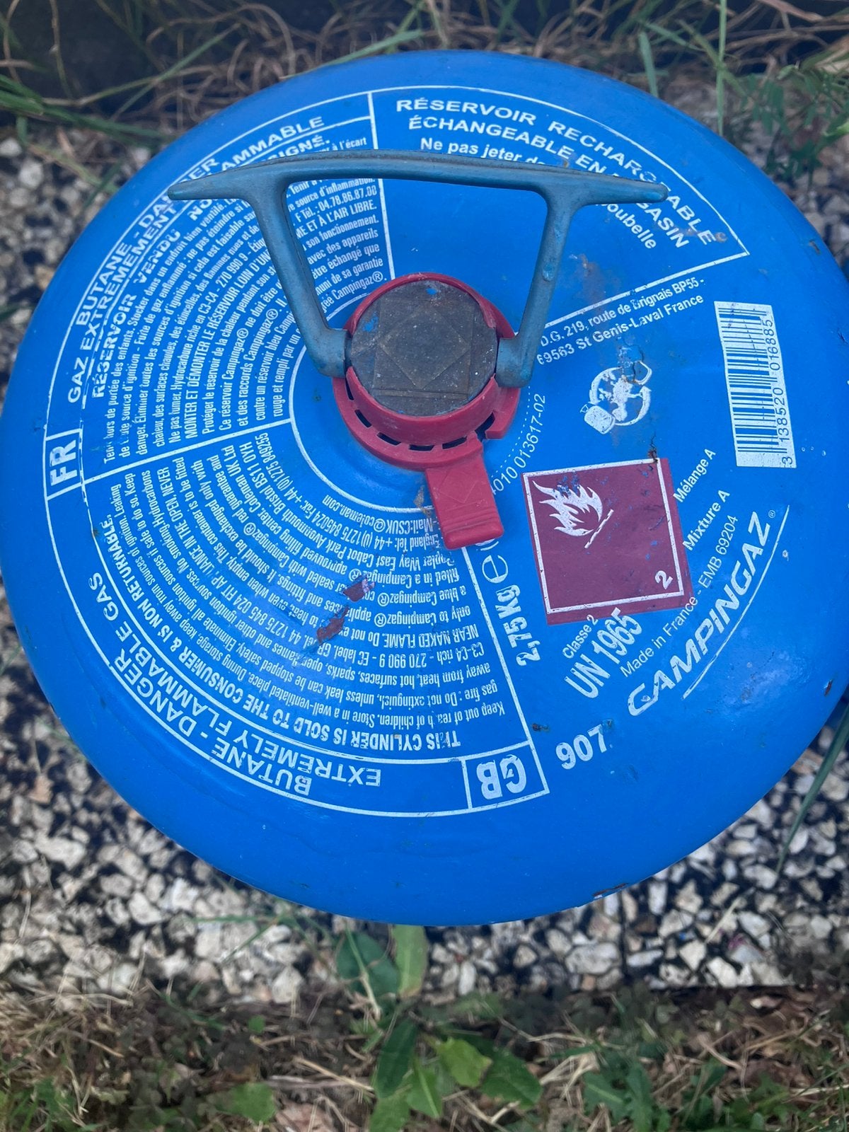 Campinggaz 907, Ophalen, Gebruikt