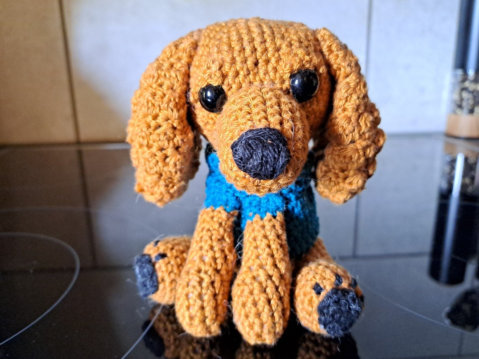 Amigurumi gehaakte cocker spaniel pup, Ophalen of Verzenden, Nieuw, Haken