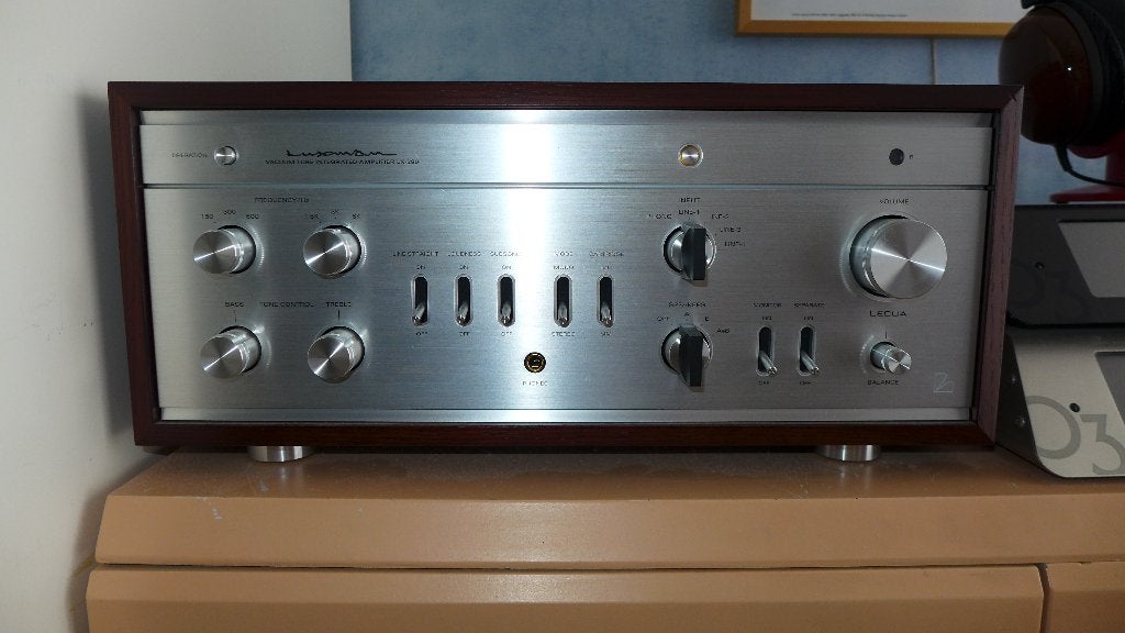 Luxman lx-380 buizenversterker, Ophalen, Versterker