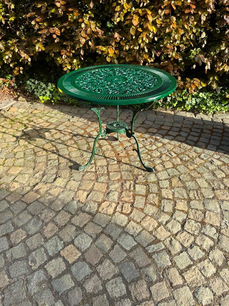 Metalen tuintafel, Tuin en Terras, Ophalen, Zo goed als nieuw