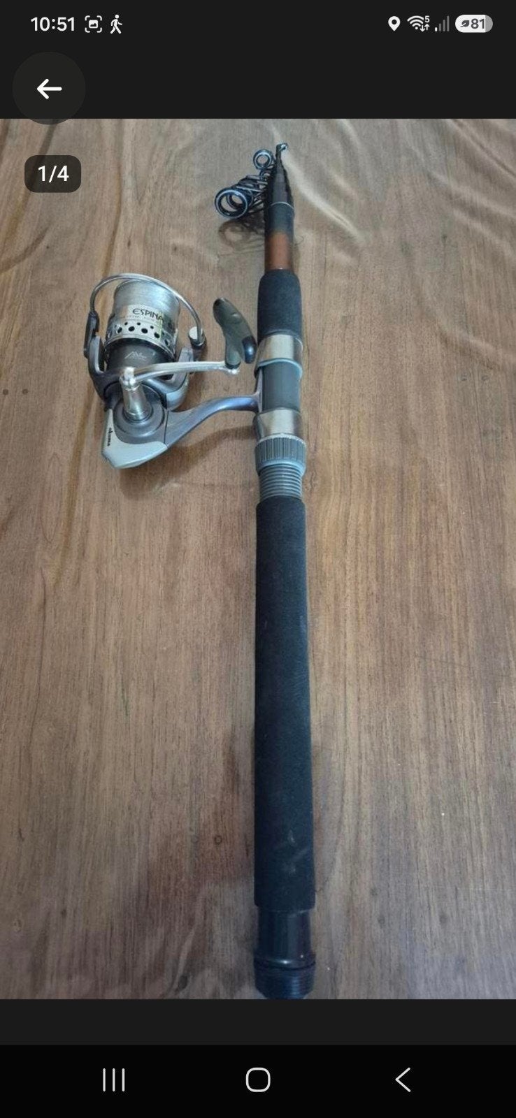 Shakespeare telescoop hengel 3 meter met okuma espina molen, Ophalen of Verzenden, Nieuw, Werphengel