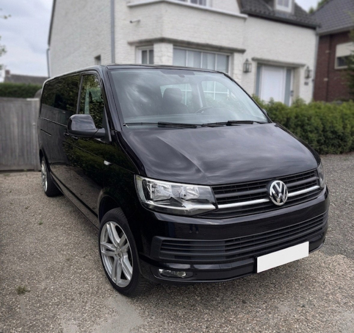 VW Transporter TDI 110kW 150 pk dubbel cabine BTW WAGEN!, Autos, Volkswagen, 2500 kg, Noir, Automatique