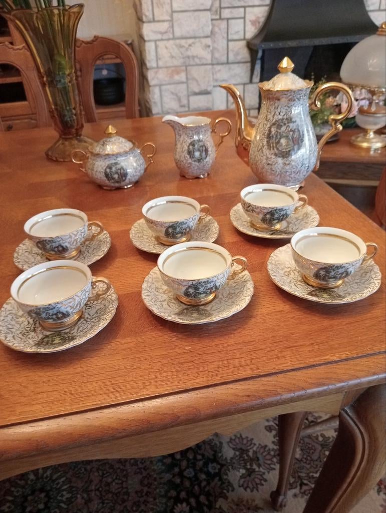 Service à café et à thé ancien, Antiquités & Art, Antiquités | Services (vaisselle) complet, Enlèvement ou Envoi