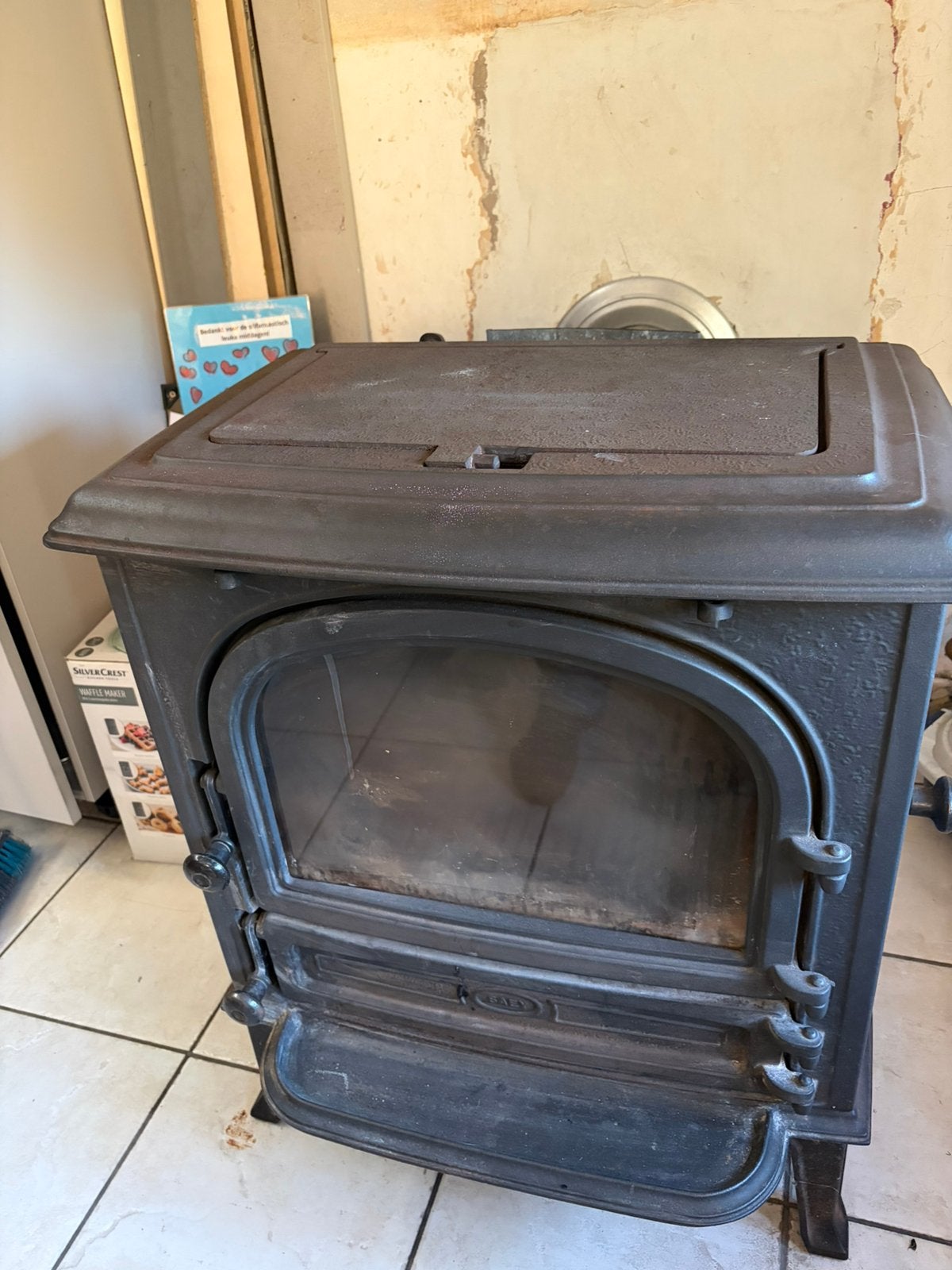 Kachel alles brander, Ophalen of Verzenden, Zo goed als nieuw, Hout