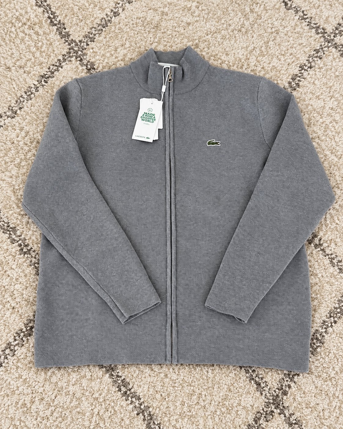 Lacoste met klassieke pasvorm, grijs kasjmier, AH5181, Ophalen of Verzenden, Nieuw, Maat 48/50 (M), Grijs