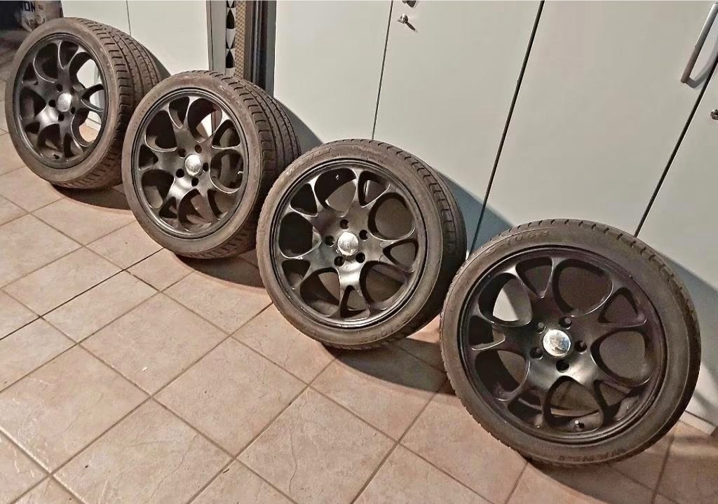 4 jantes alu 17" Ford Scorpio, entraxe 5x112, Pneus et Jantes, Pneus été, 17 pouces, Enlèvement