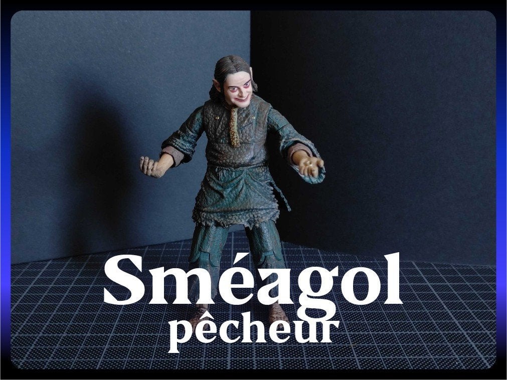 ToyBiz LOTR | Sméagol pêcheur (2004), Enlèvement, Comme neuf, Figurine