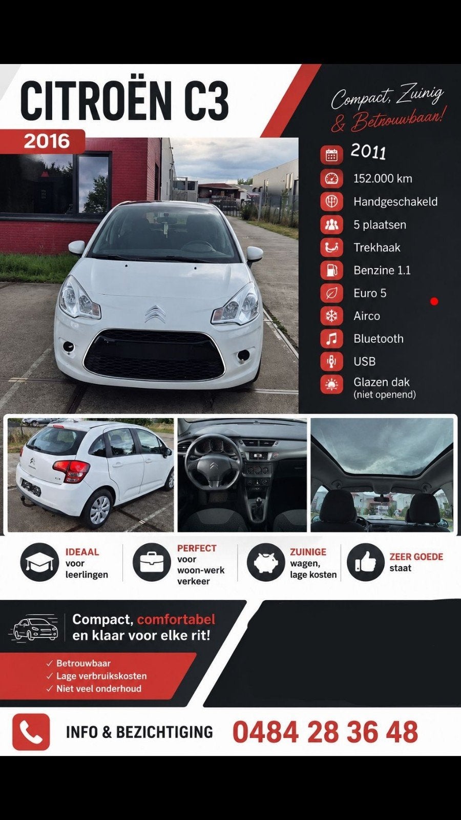 Citroën C3 à vendre ! très bon état, Autos, Euro 5, Achat, Capteur de stationnement, Boîte manuelle
