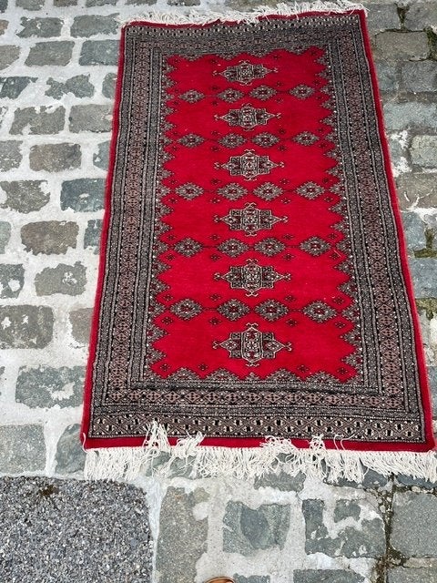 tapijt, Enlèvement, Rouge, Antiek