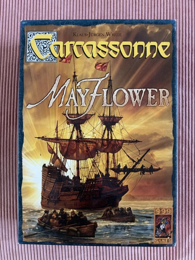 Carcassonne Mayflower (999 Games, Klaus-Jürgen Wrede), Hobby en Vrije tijd, Ophalen of Verzenden, Gebruikt