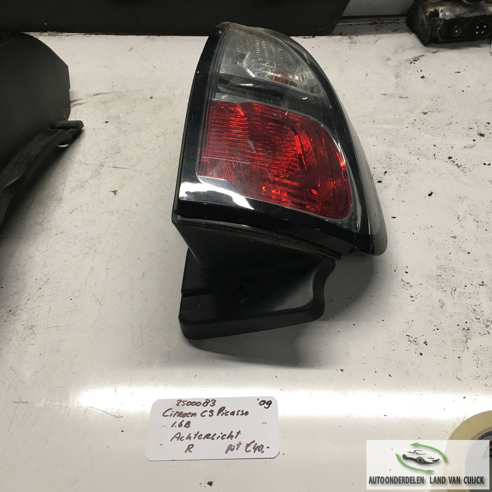 Citroen C3 Picasso 1.6 B 2009 2500083  Achterlicht Links of, -, Utilisé, -, -