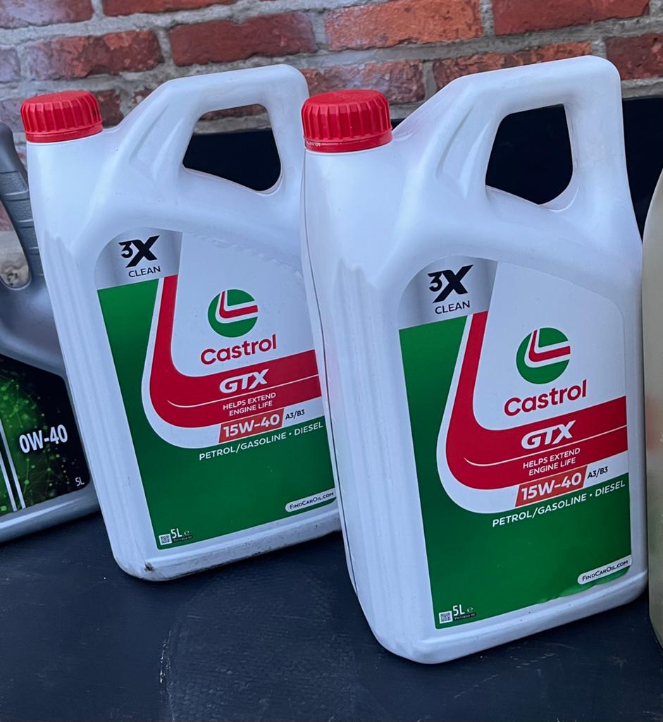 Originele Castrol GTX 15W-40 motorolie (3X Clean), Ophalen of Verzenden