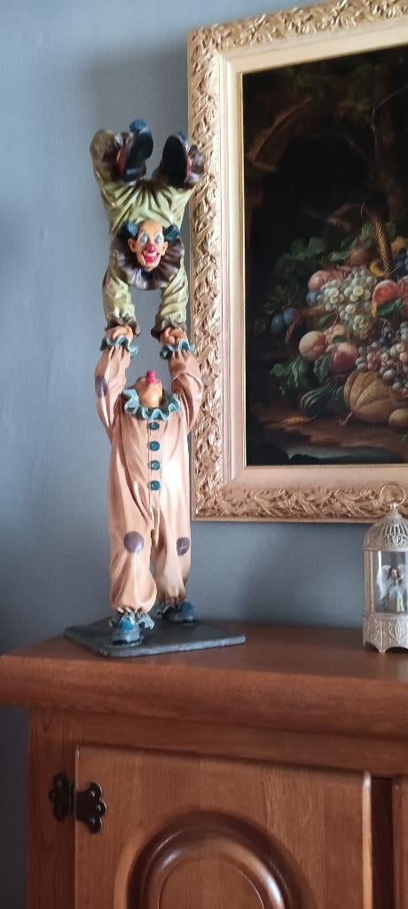 Grote Clownbeelden, Collections, Statues & Figurines, Comme neuf, Humain, Enlèvement